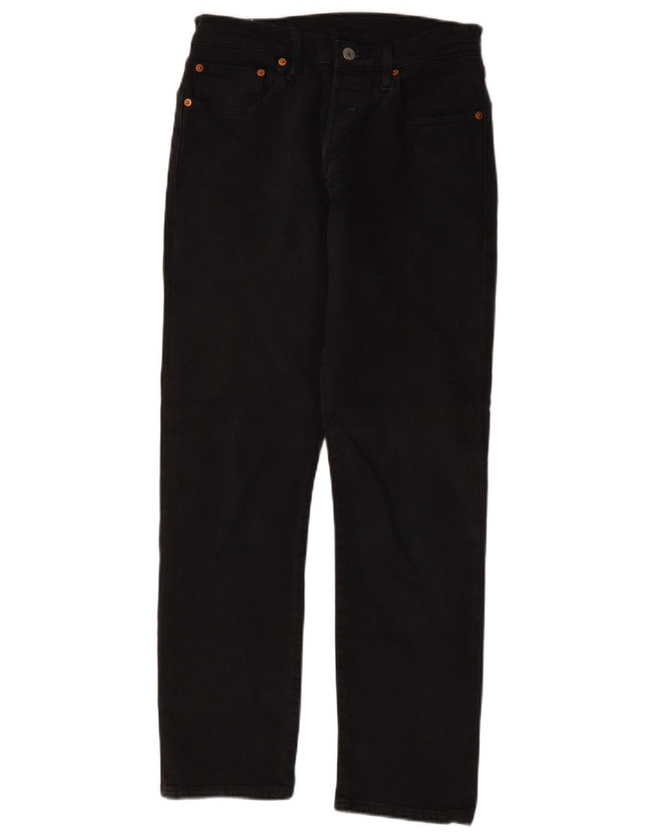Женские прямые джинсы Levi's 501 W27 L28, черный хлопок