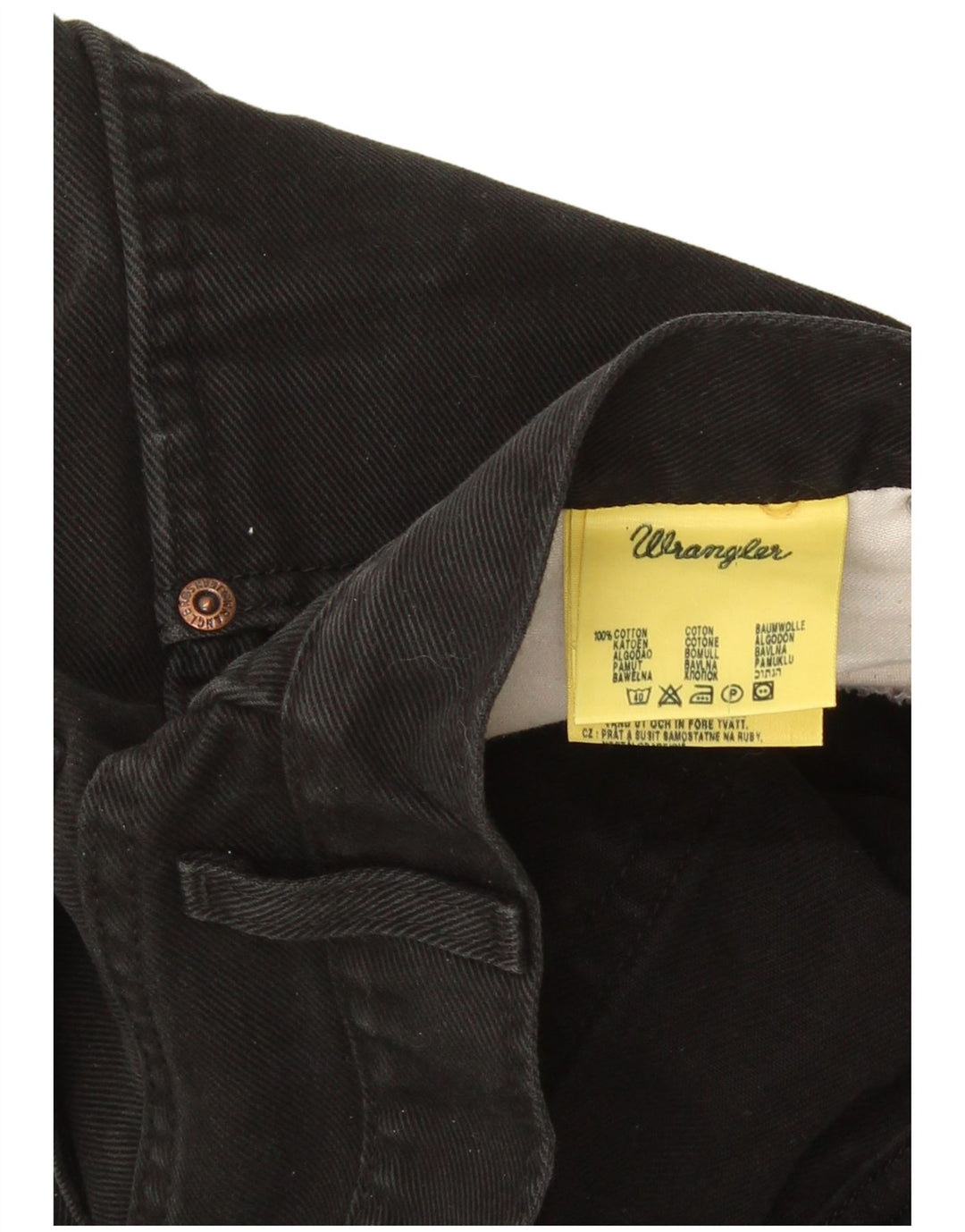 Мужские прямые джинсы Wrangler Texas W36 L32, черный хлопок
