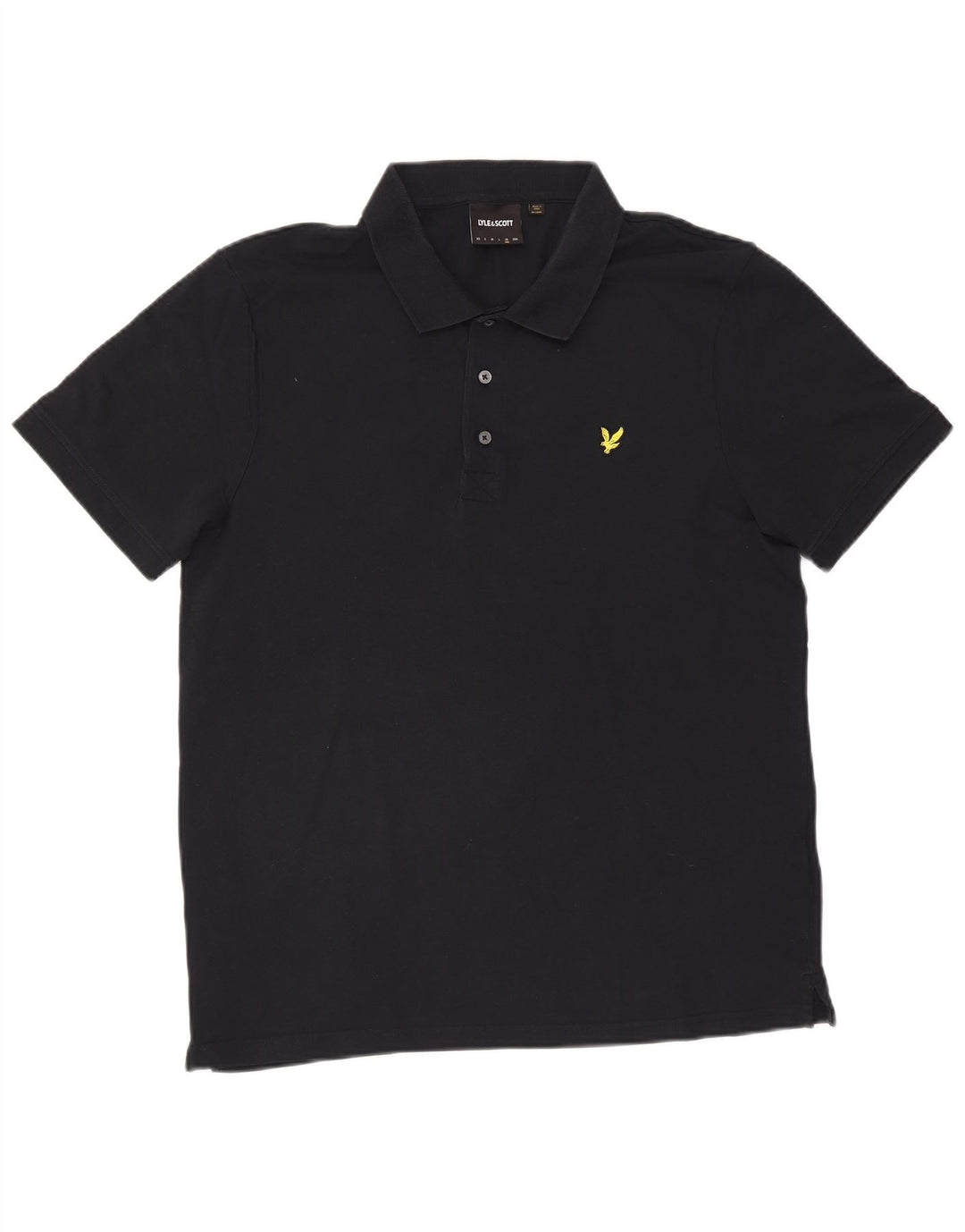 Мужская рубашка-поло Lyle & Scott XL, темно-синяя, хлопок