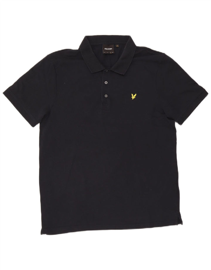 Мужская рубашка-поло Lyle & Scott XL, темно-синяя, хлопок