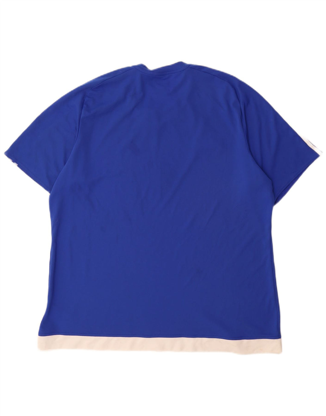 Мужская футболка Adidas Climalite Top 2XL Синяя с цветными блоками из полиэстера