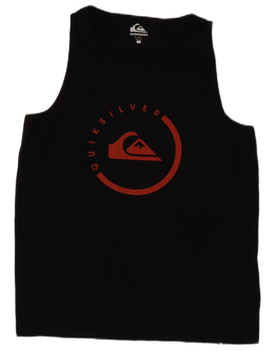 Мужской жилет Quiksilver с рисунком, большой черный хлопковый