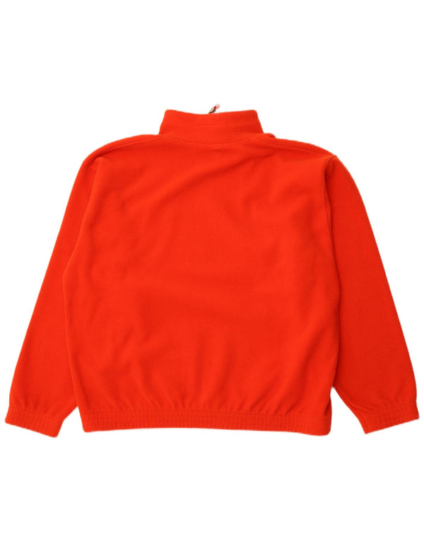 Gymnasium Mens Zip Neck Fleece Jumper XL Orange Polyester