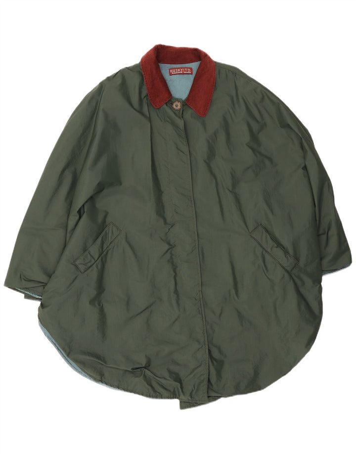 Женское пончо оверсайз Husky, один размер, зеленое