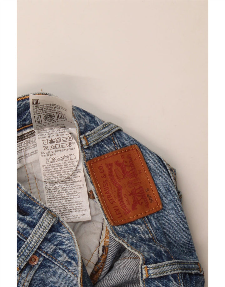 Женские прямые джинсы Levi's 501 W23 L27 синие, хлопок