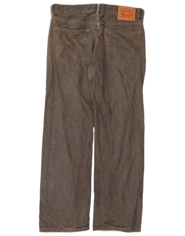 Мужские прямые джинсы свободного кроя Levi's 559 W32 L32 серые