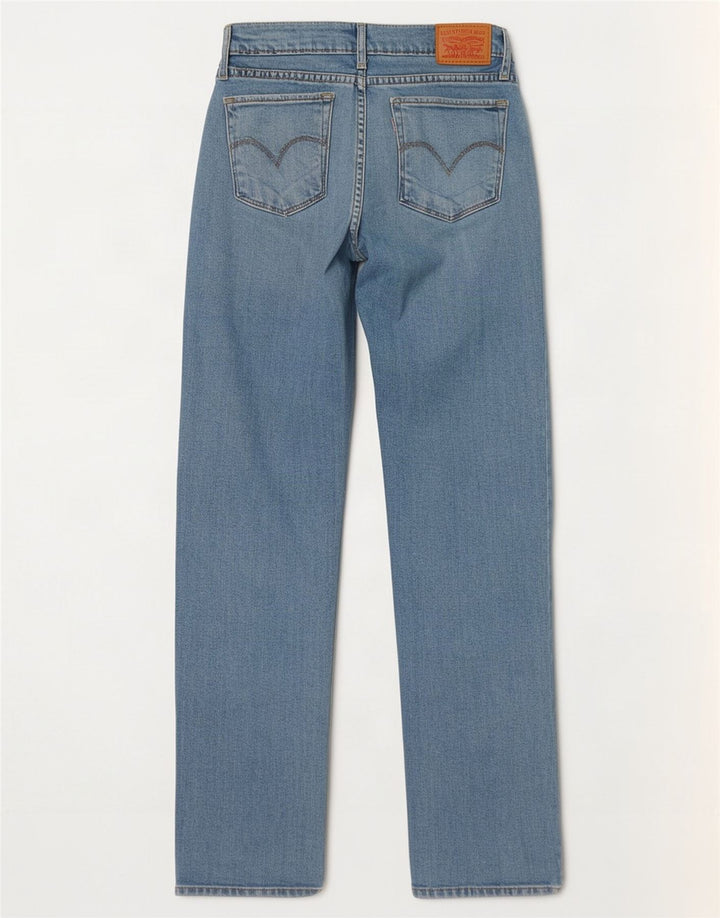Женские прямые джинсы Levi's 714 W26 L30 синие, хлопок