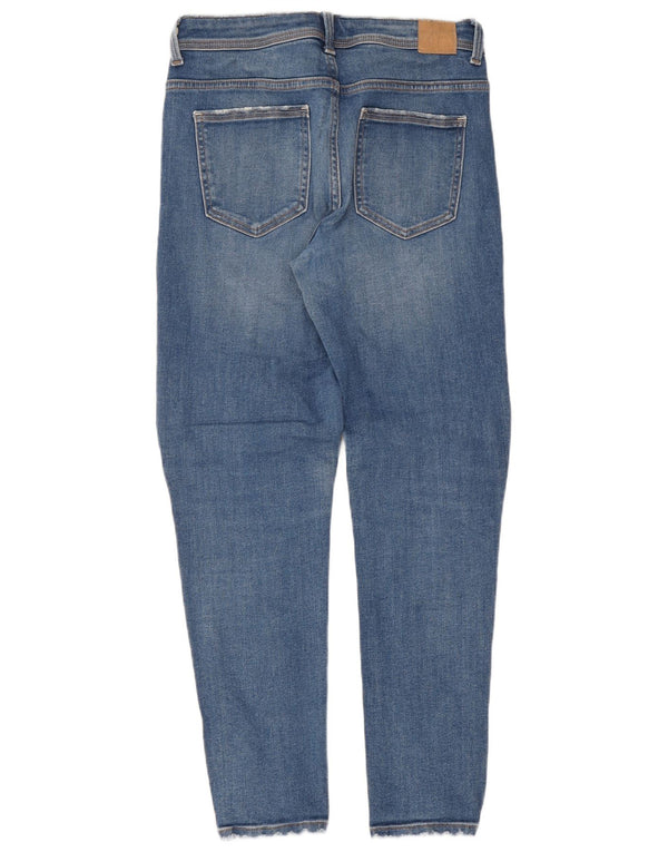 Женские узкие джинсы Zara EU 38, маленькие W28 L27, синие