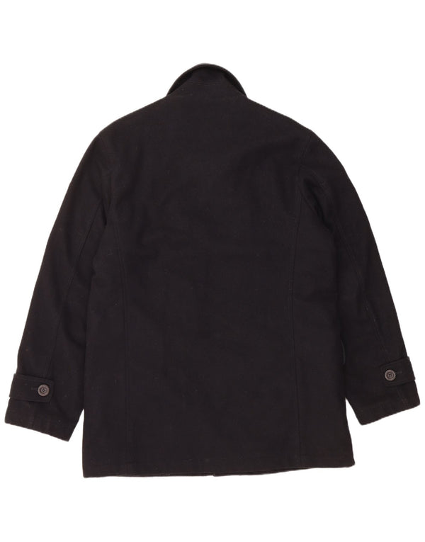 Мужское пальто NAVIGARE UK 38, среднее, черное, шерстяное