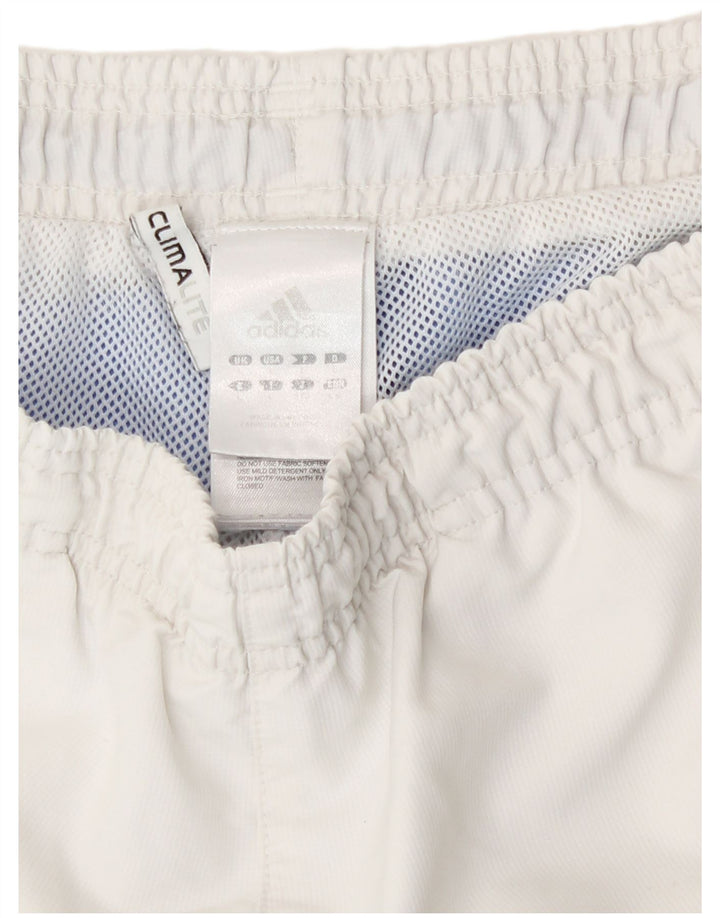 Мужские спортивные шорты Adidas Climalite, большой белый полиэстер
