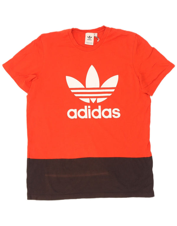 Adidas Мужская футболка с рисунком Top XL Красный Цветной хлопок Хлопок