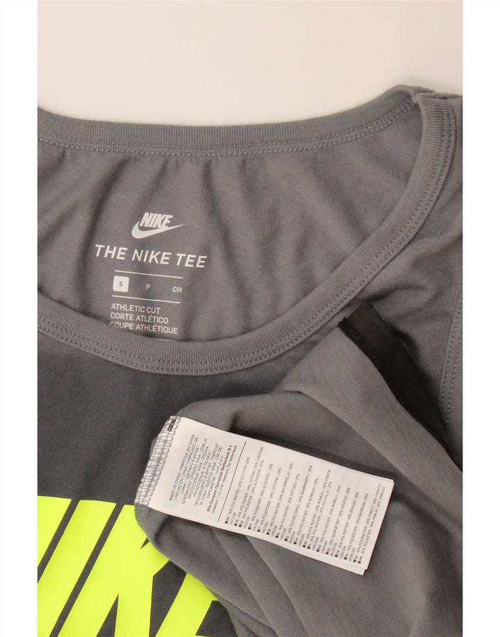 Мужской жилет с графическим рисунком Nike Athletic Cut, маленький черный полиэстер с цветными блоками