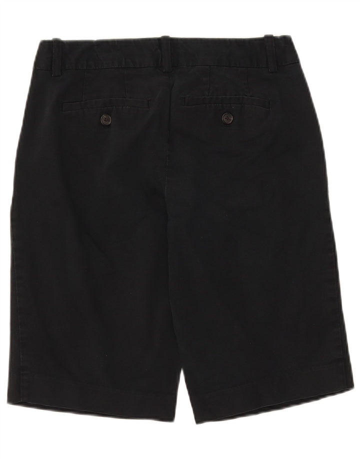 EDDIE BAUER Womens Bermuda Shorts US 2 XS W28  Black Cotton