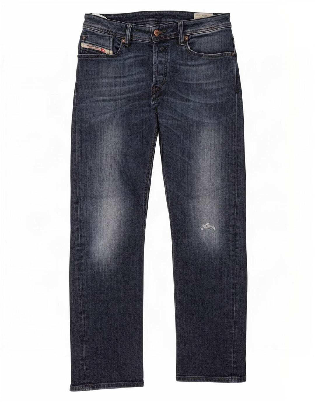 Женские прямые джинсы Diesel Waykee Regular W28 L30, синий хлопок