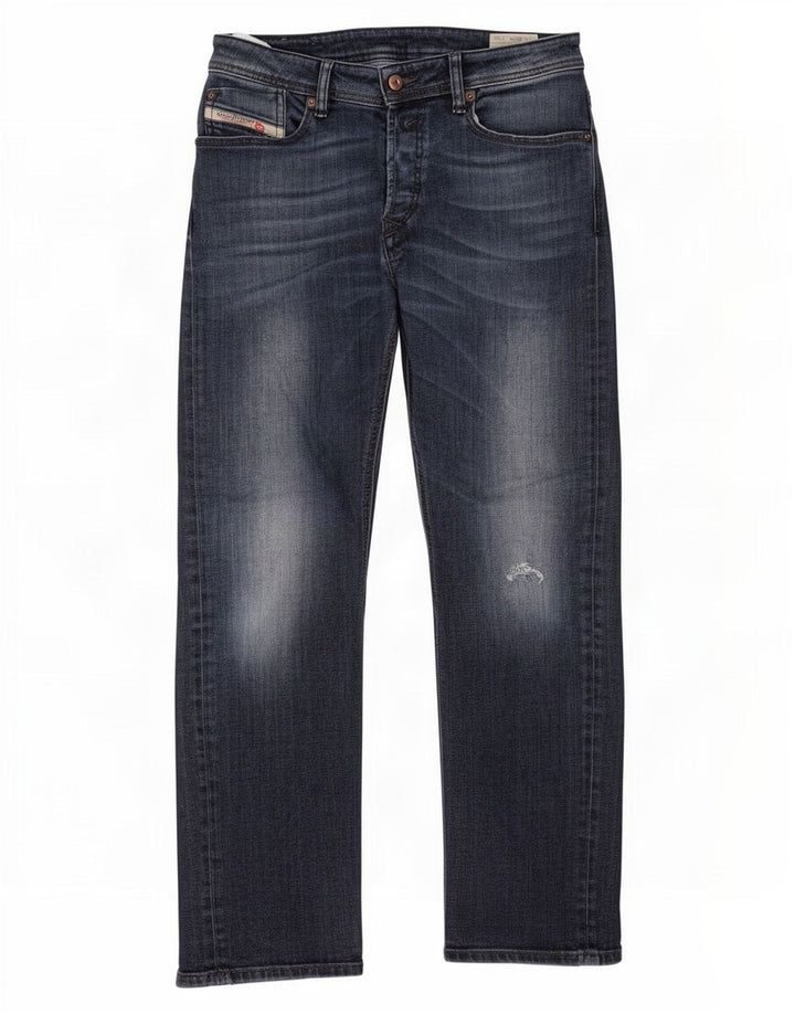 Женские прямые джинсы Diesel Waykee Regular W28 L30, синий хлопок