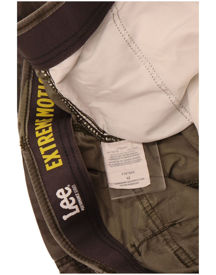 Мужские шорты-карго LEE Extreme Motion W42 2XL, хаки, камуфляжный хлопок, хлопок