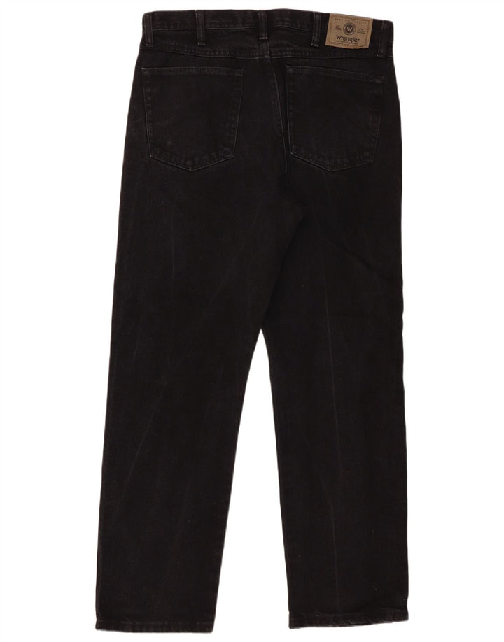 Мужские прямые джинсы Wrangler W34 L30, черный хлопок