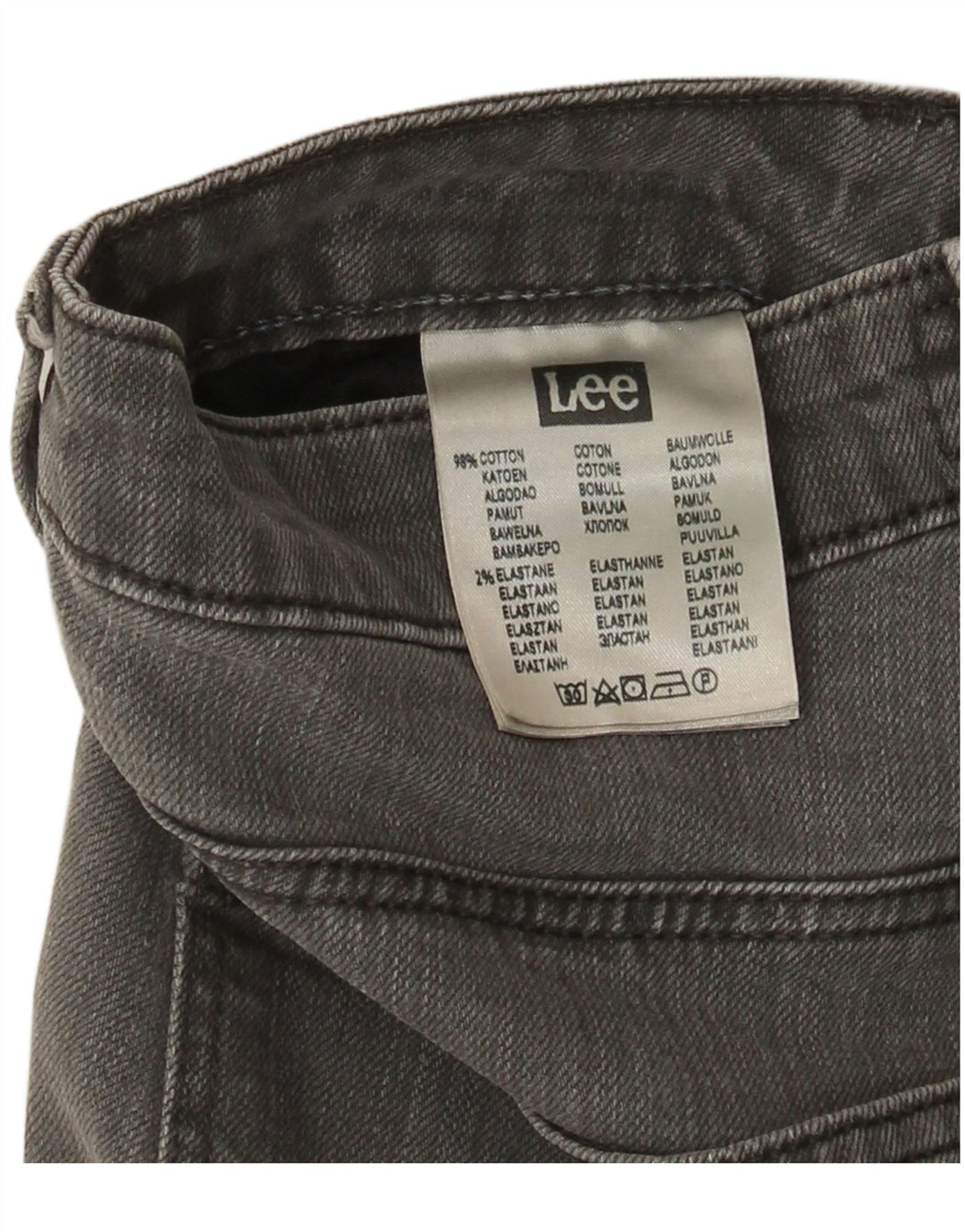 Женские прямые джинсы Lee Marion W28 L31, серый хлопок
