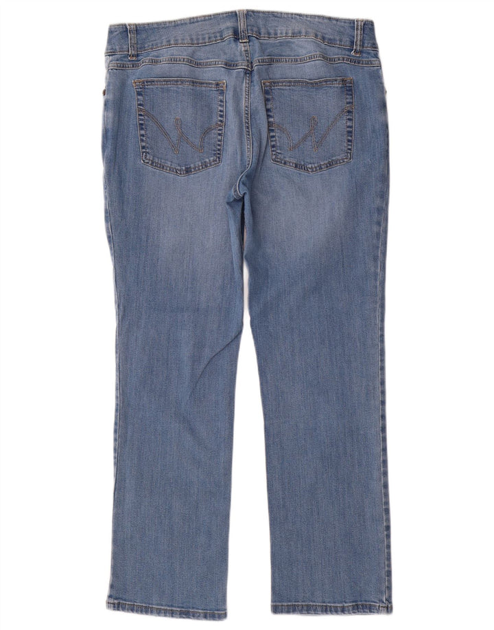 Женские прямые джинсы Wrangler W32 L30 синие, хлопок