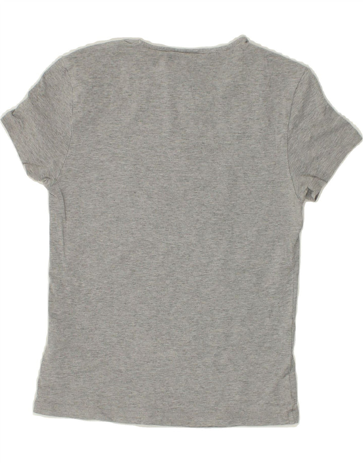 ADIDAS Womens Graphic T-Shirt Top UK 8 Small Grey Cotton | Vintage Adidas | Thrift | Second-Hand Adidas | Used Clothing | Messina Hembry 