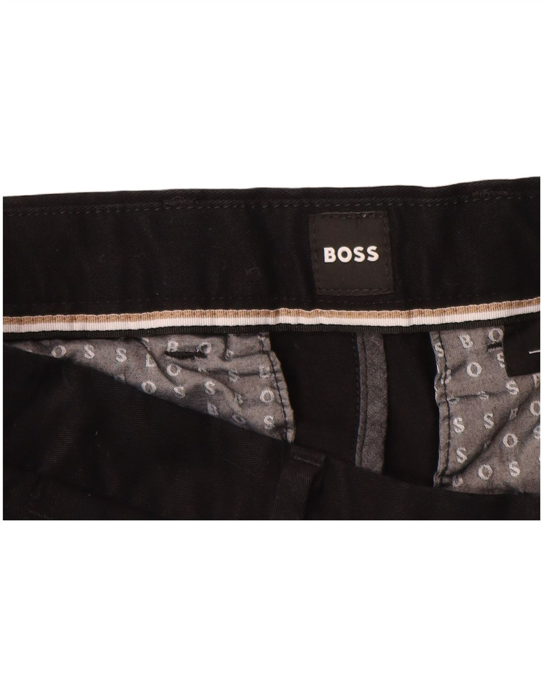 Мужские брюки-чиносы Hugo Boss Slim Fit EU 48 Medium W32 L28, черный хлопок