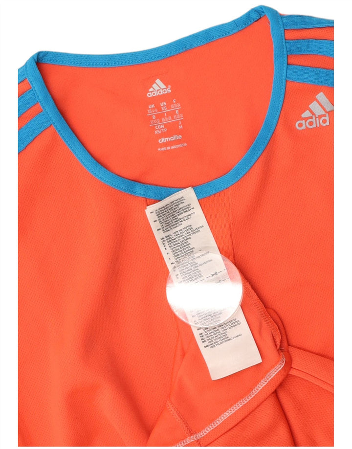 Женская футболка ADIDAS Climalite Top UK 4/6 XS Оранжевый полиэстер