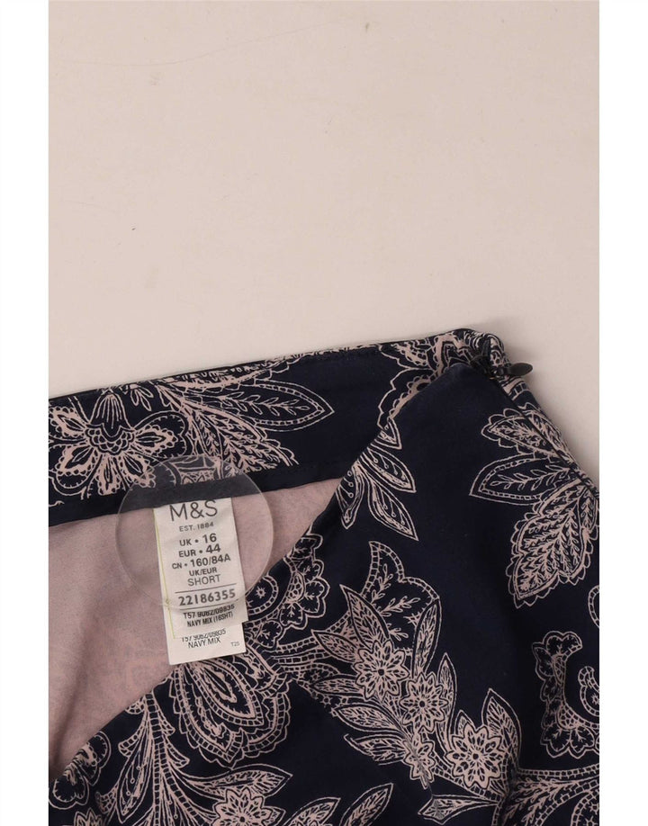 Женские капри с абстрактным узором Marks & Spencer, Великобритания 16, большие W34 L19