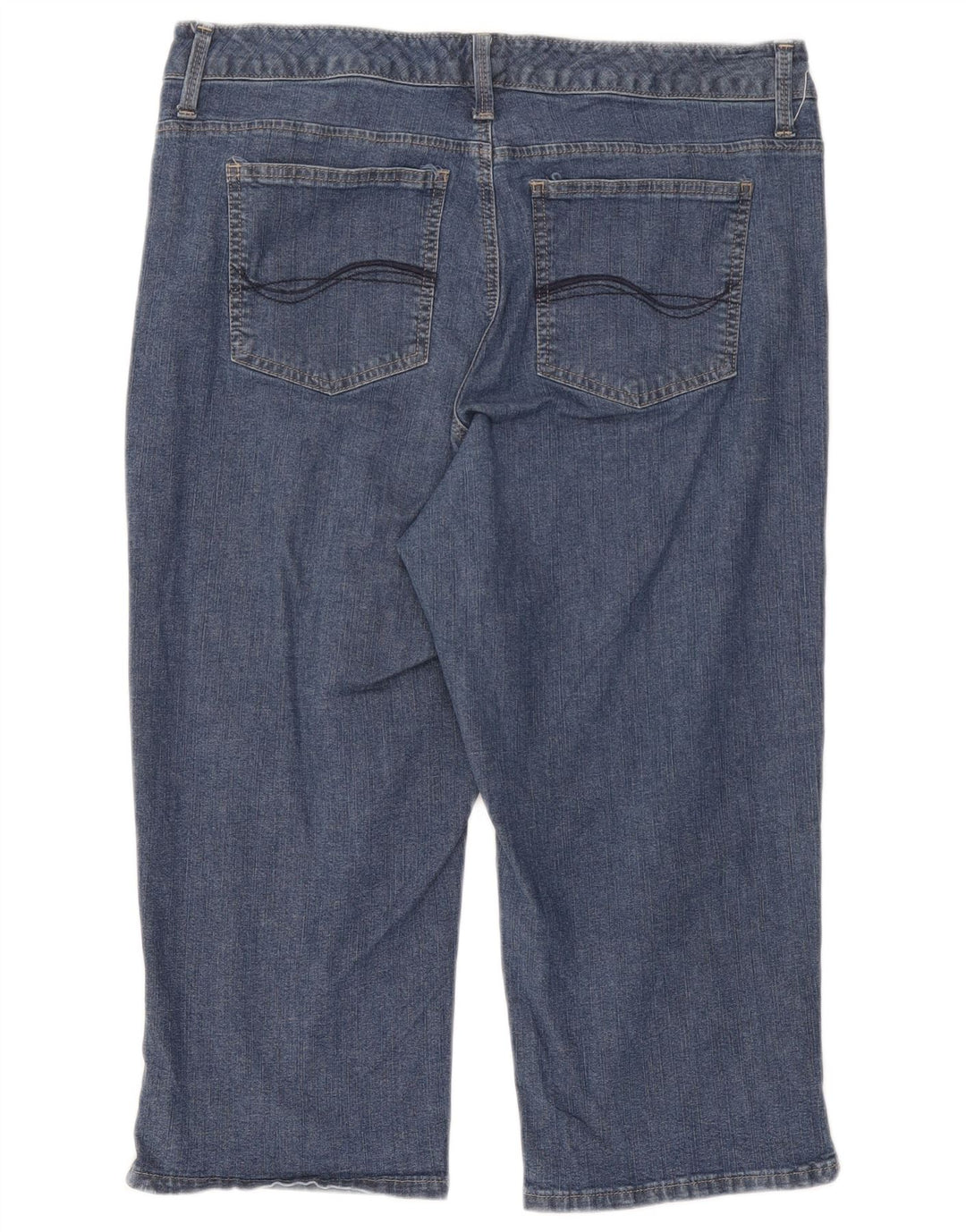 Джинсы Lee женские капри W34 L18 синие, хлопок