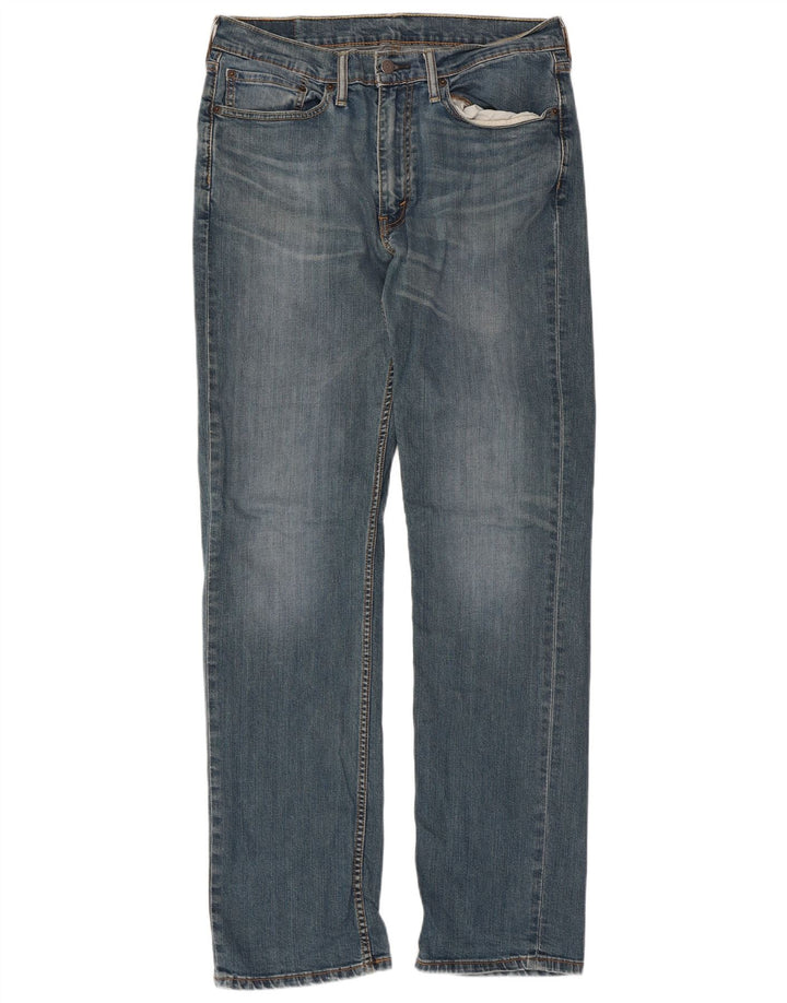 Мужские прямые джинсы Levi's 514 W34 L34 синие, хлопок