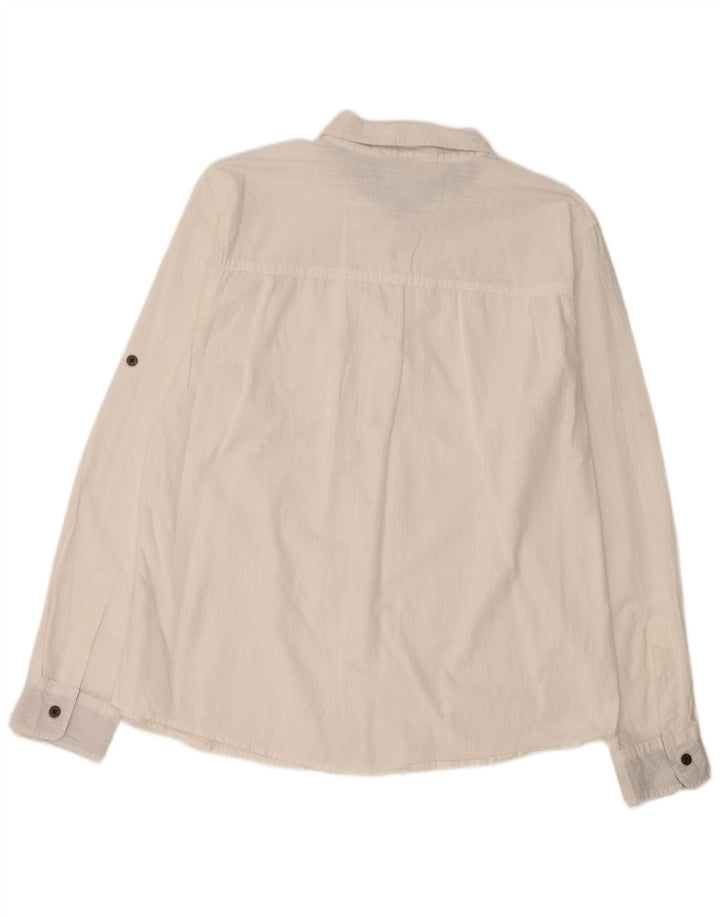 MOUNTAIN WAREHOUSE Мужская рубашка большого размера из хлопка белого цвета