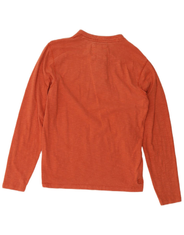 Мужской топ FAT FACE из хлопка с длинными рукавами, маленький темно-бордовый в крапинку