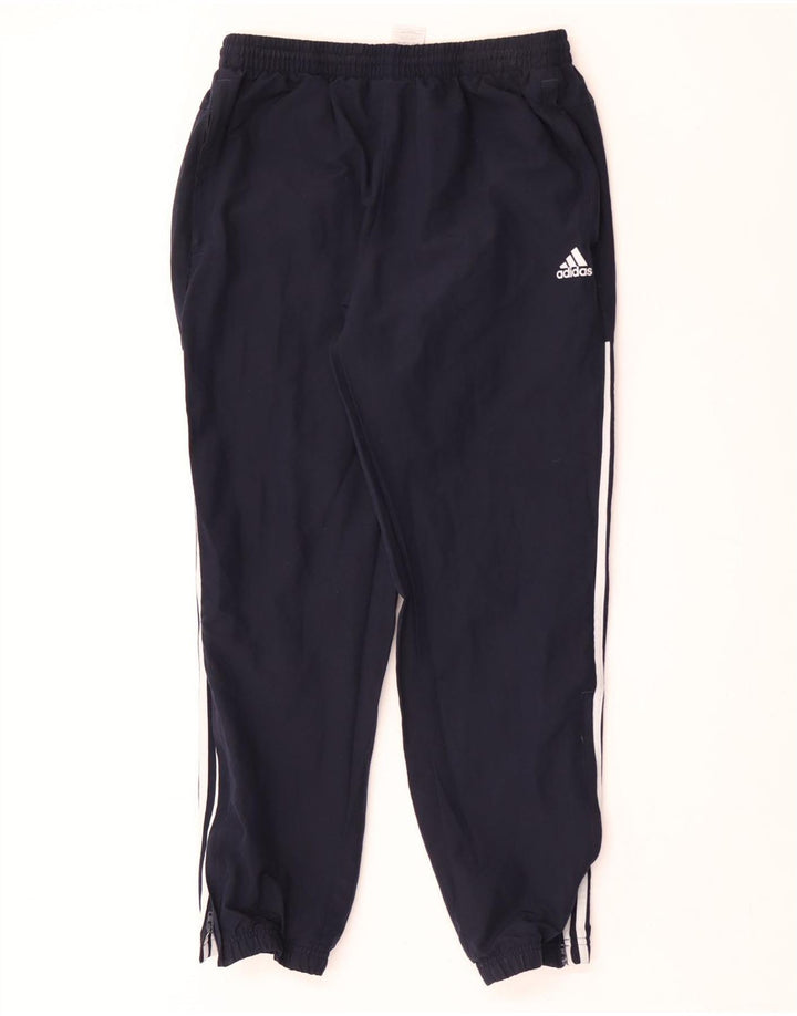Adidas Мужские спортивные брюки Джоггеры Большой темно-синий полиэстер