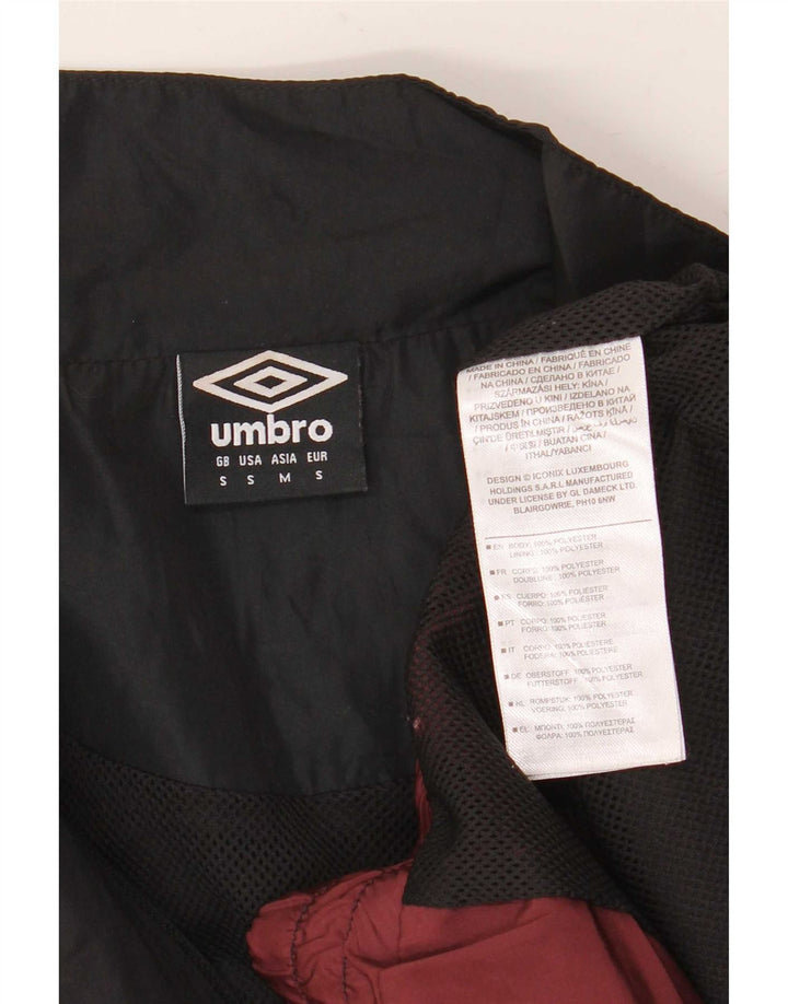 Umbro Мужской спортивный костюм с графическим рисунком, верхняя куртка, маленький темно-бордовый полиэстер с цветными блоками