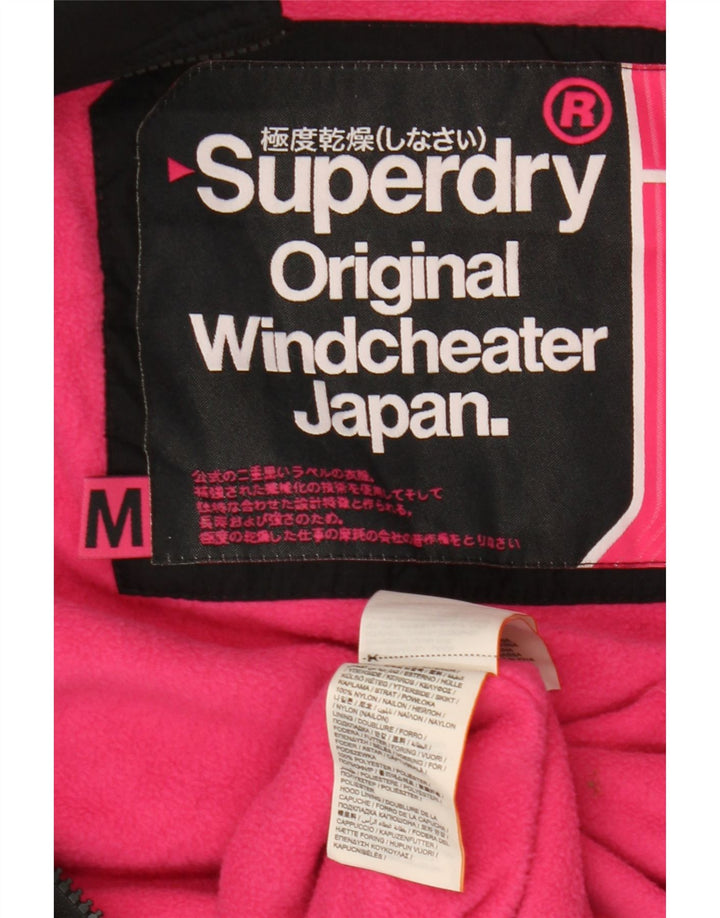 Женская ветровка с капюшоном Superdry UK 14, средний черный