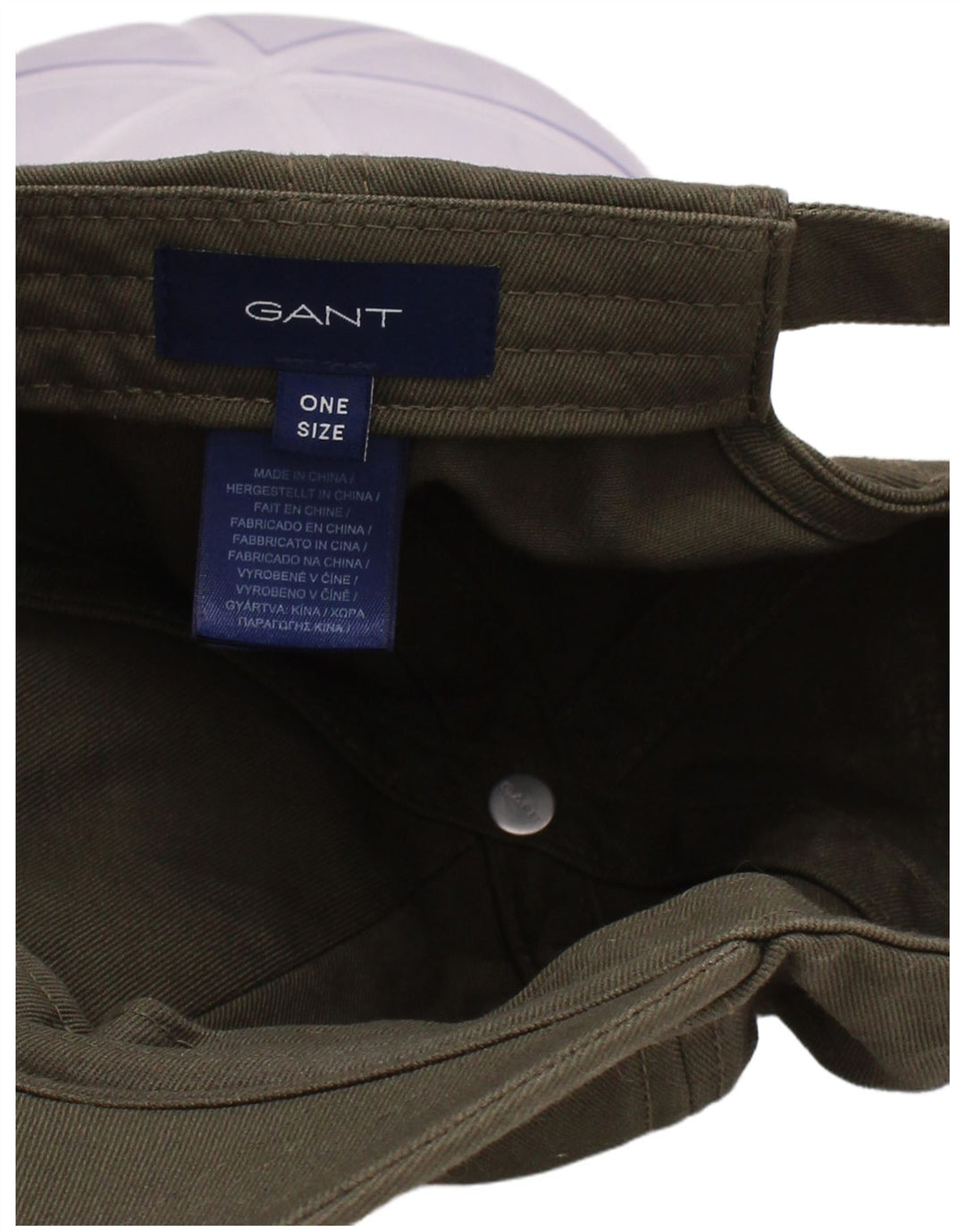 Мужская бейсболка Gant, один размер, хлопок цвета хаки
