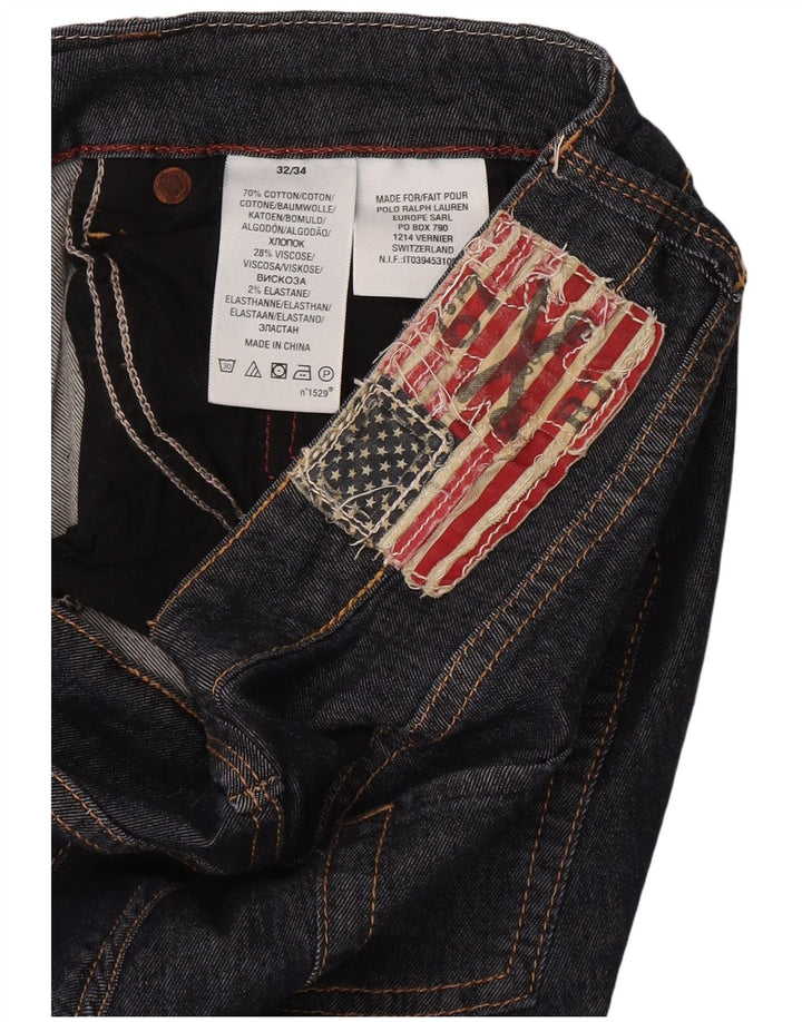 Женские прямые джинсы Ralph Lauren W32 L33 Темно-синие, хлопок