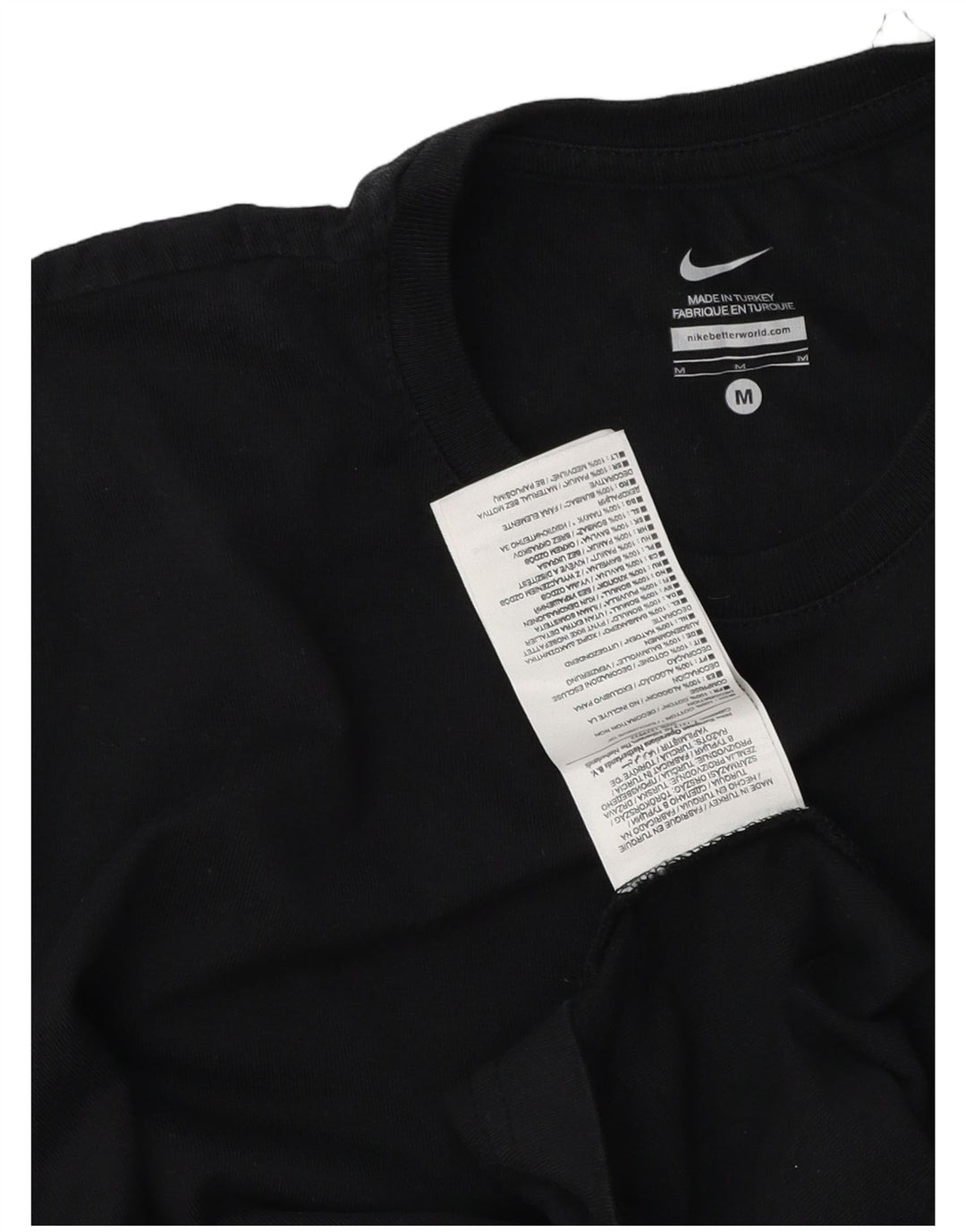 Женская футболка Nike Top UK 12, средний черный хлопок
