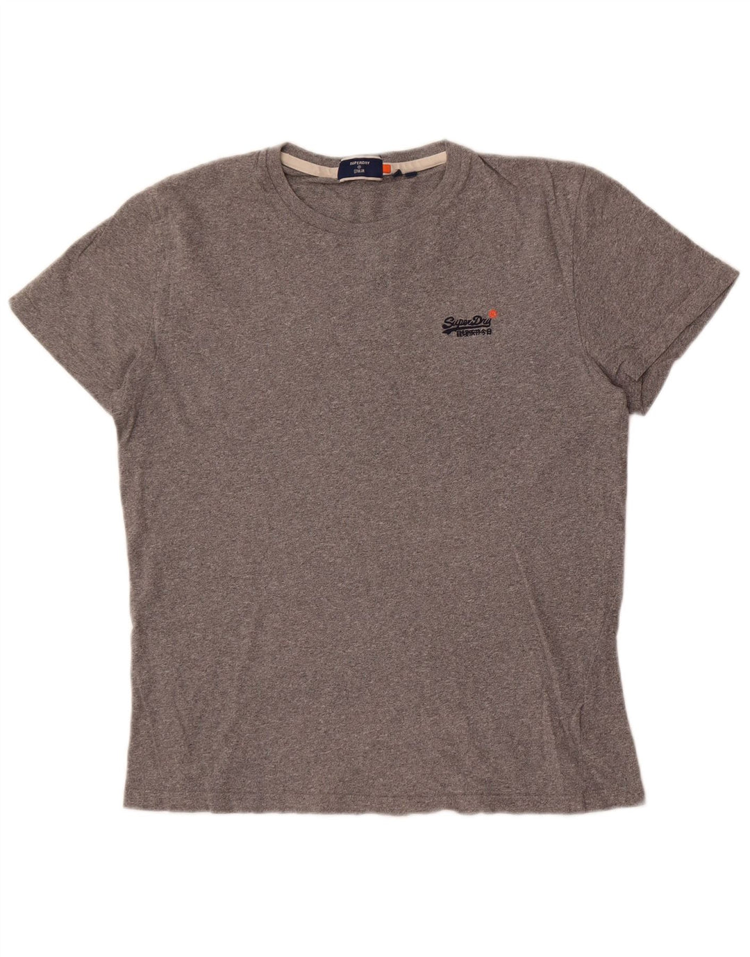 Мужская футболка Superdry, большой серый хлопок с крапинками