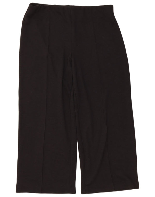 Женские повседневные широкие брюки Marks & Spencer UK 20 2XL W40 L30 черные