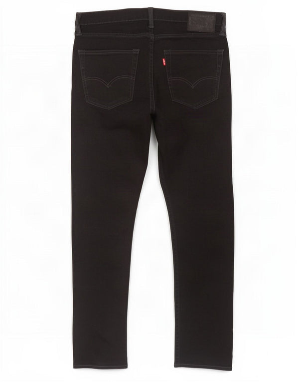 Мужские зауженные джинсы Levi's 522 W32 L30, черный хлопок
