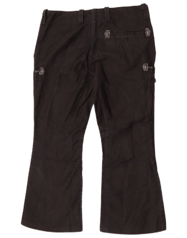 FHB Женские брюки карго Bootcut W38 L30, черные хлопковые