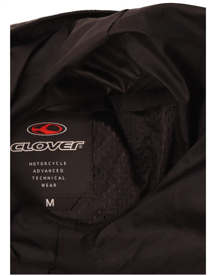 Женская гоночная куртка Clover с графическим рисунком UK 14, средний черный полиамид с цветными блоками