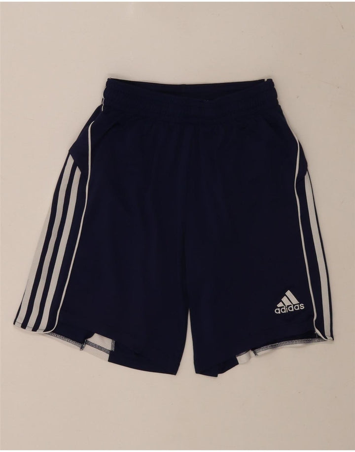 Мужские спортивные шорты Adidas Climacool, большие темно-синие, полиэстер с цветными блоками