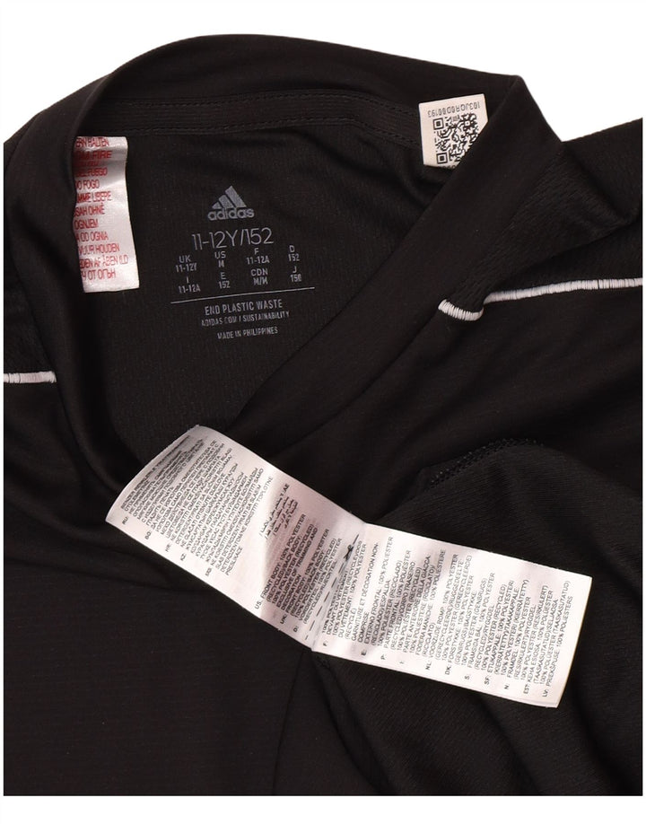 Футболка Adidas для мальчиков Aeroready, топ 11-12 лет, черный полиэстер