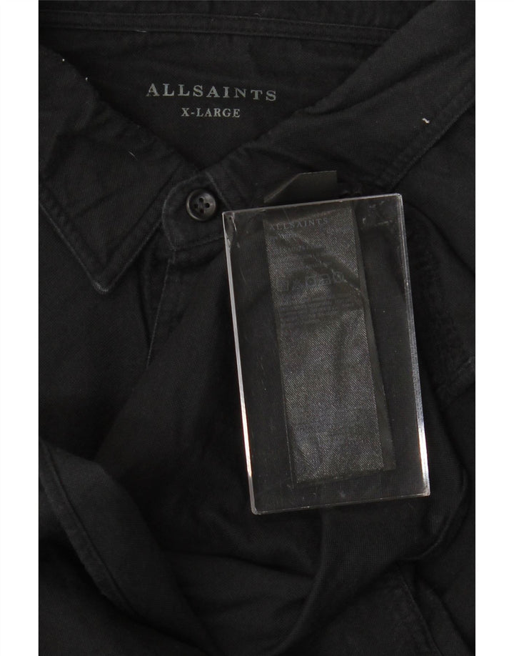 Мужская рубашка ALL SAINTS XL, черный хлопок