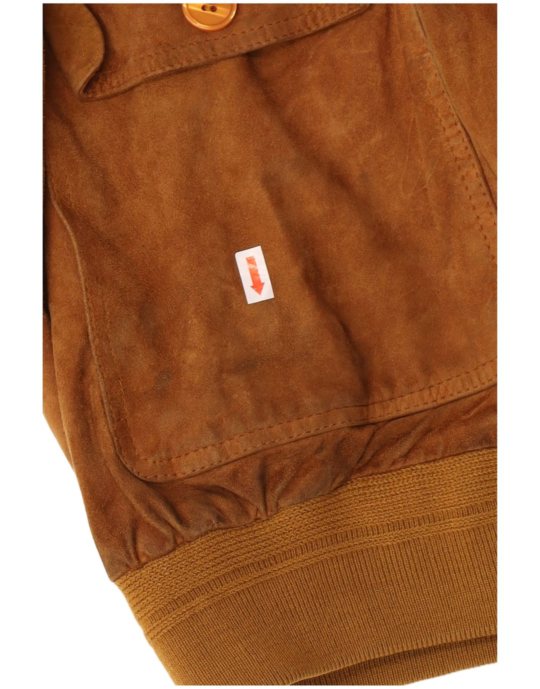 Винтажный мужской замшевый бомбер IT 50, большой, бежевый кожаный