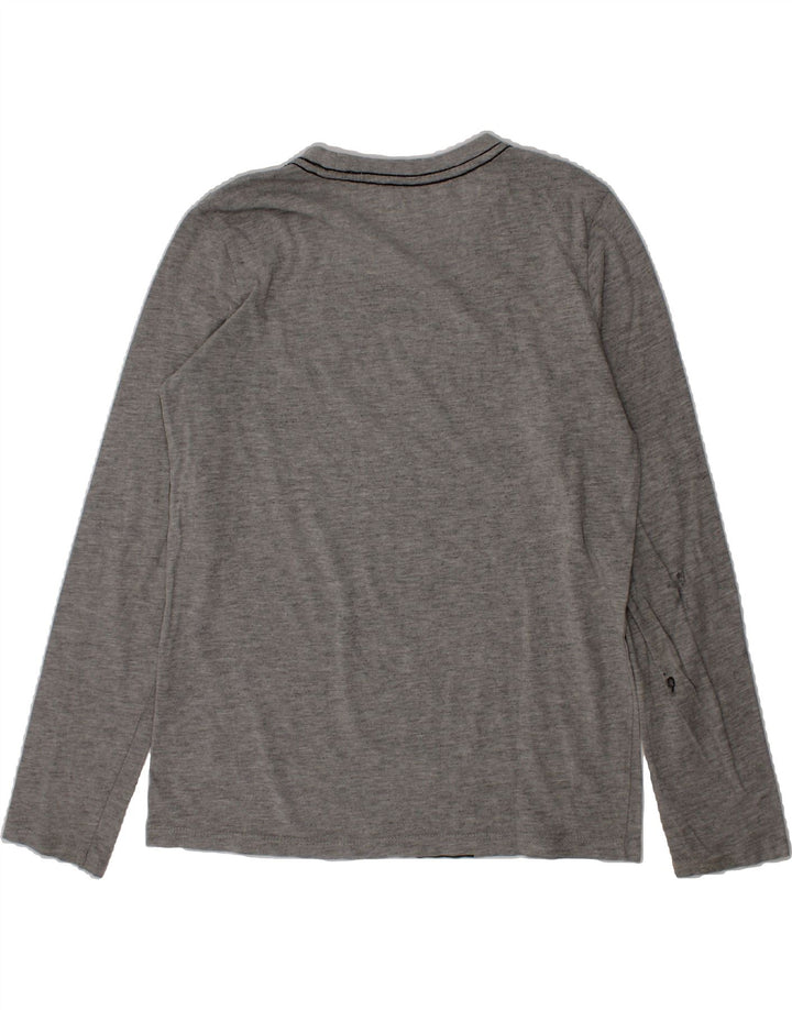 GUESS Boys Graphic Top Long Sleeve 9-10 Years Grey Colourblock Vintage Guess and Second-Hand Guess from Messina Hembry 