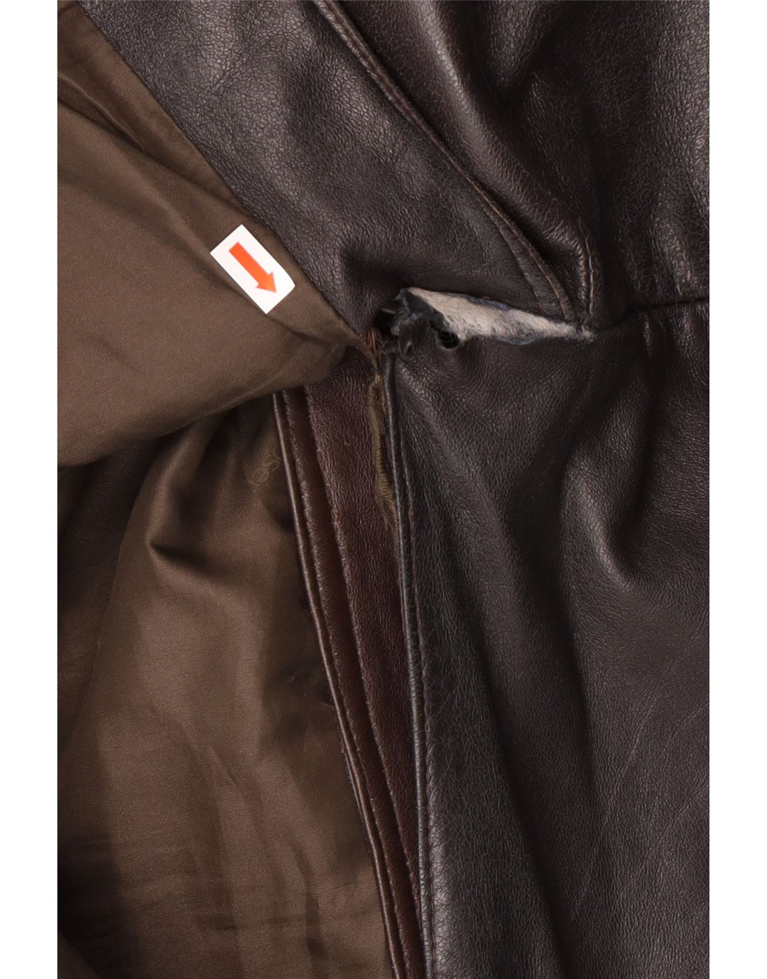 MAX MOSER Мужское кожаное пальто IT 56 3XL Коричневое кожаное