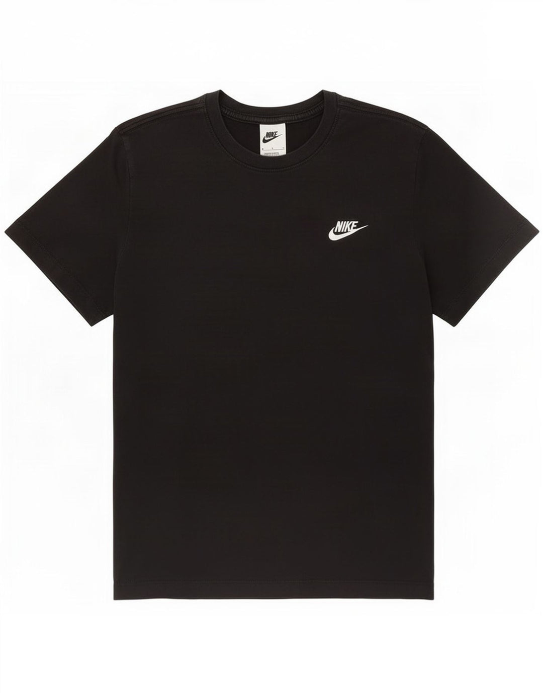 Мужская футболка Nike из хлопка среднего размера, черная