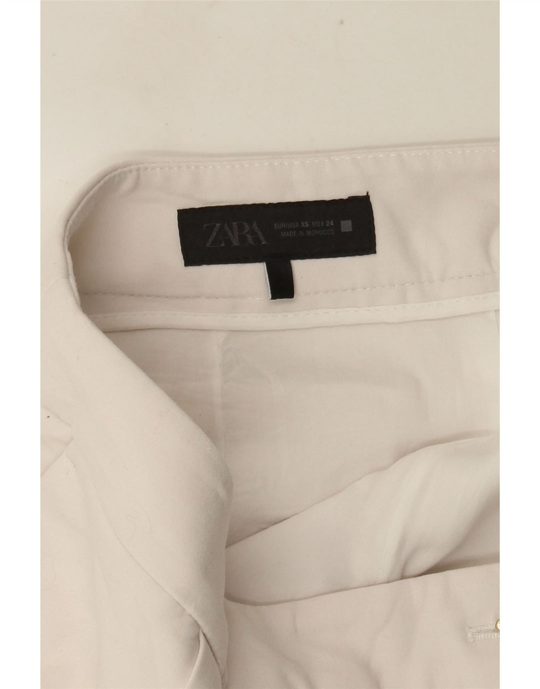 Женские шорты Zara UK 6 XS W30 Белая вискоза